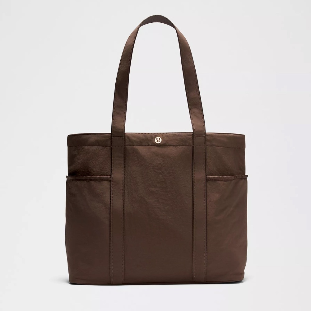 🤎Lululemon Daily Multi-Pocket Tote Bag 20L NWT Walnut Crunch Brown